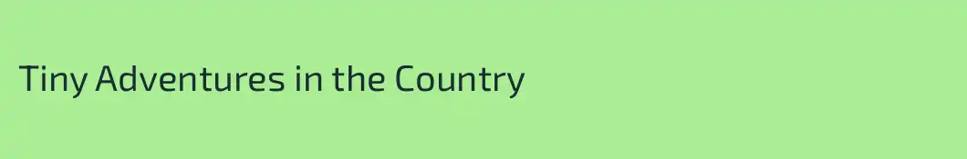 Tiny Adventures in the Country